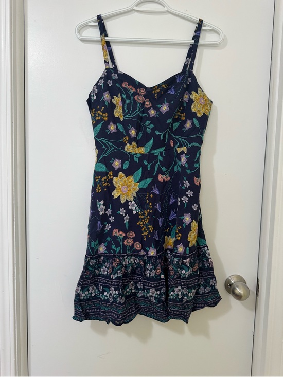 Old Navy Dresses & Skirts - Old Navy Navy Floral Smocked Sundress with Teal and Yellow Accents